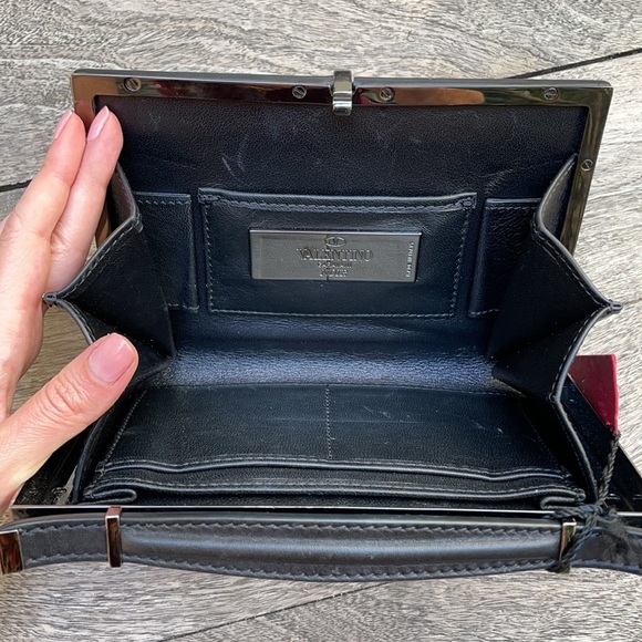 NEW Valentino Rockstud Studded Minaudiere Clutch - Picture 12 of 14